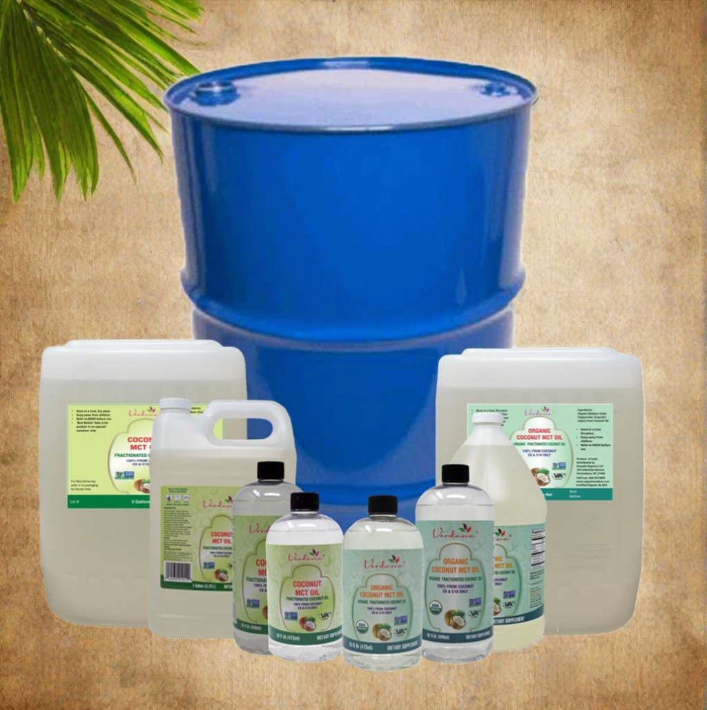 MCT Oil Bulk Wholesale - Organic Coconut MCT, Regular Coconut MCT and Palm MCT - Fractionated