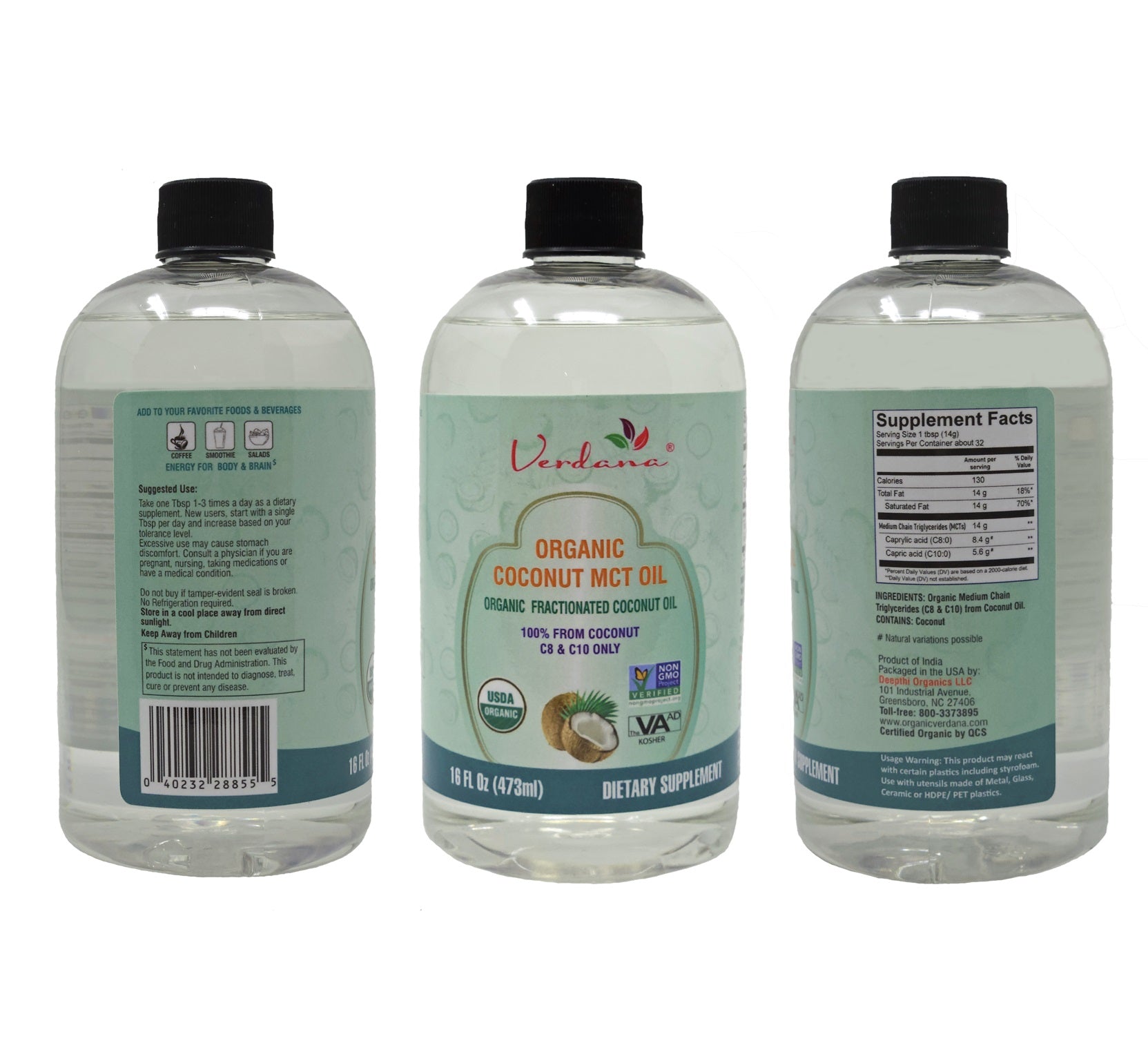 MCT Oil Bulk Wholesale - Choose From 3 Types - Organic Coconut MCT, Regular Coconut MCT and Palm MCT