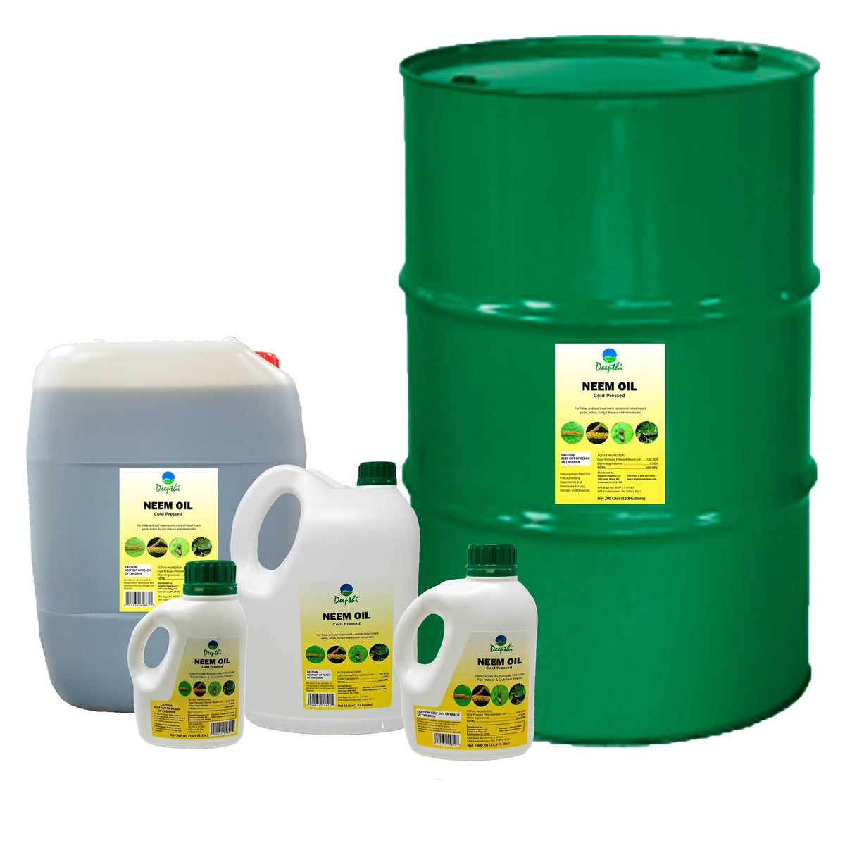 Verdana Deepthi Brand Bulk Neem Oil Collection — Organic Verdana