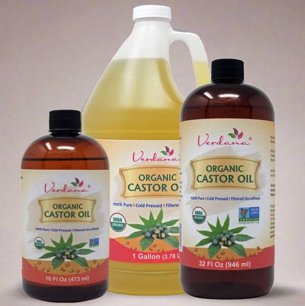 Verdana Certified Organic Cold Pressed Castor Oil Bulk and Retail