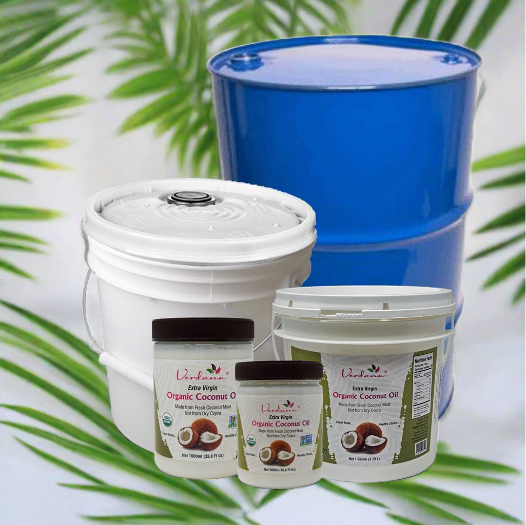 Virgin Organic Coconut Oil Bulk - Gallons, Pails, Drums - Verdana