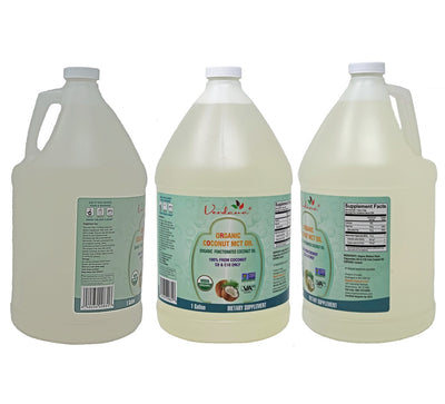 Organic MCT Oil Bulk Wholesale - Fractionated Coconut Oil - Kosher, Non-GMO - Ounce, Gallon, Drum sizes - Verdana Brand