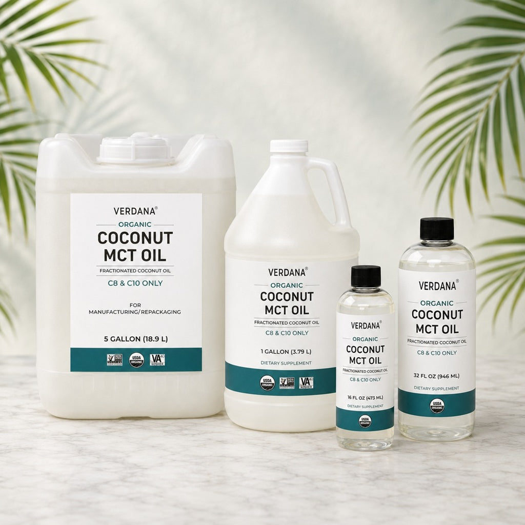 Bulk MCT Oil Supplier | Organic & Conventional Coconut MCT Oil – 1 Gal, 5 Gal & Drums